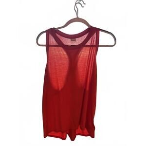 Athleta Orange Racerback Tank Top, Size Large
